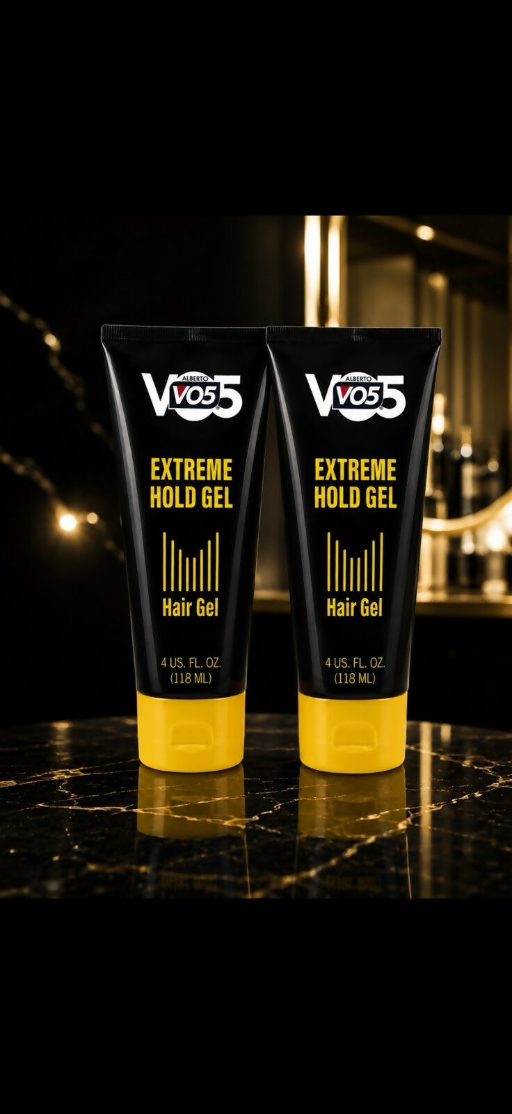 Alberto VO5 Extreme Hold Hair Gel PACK 2 Vibrant and Controlled Look 4oz