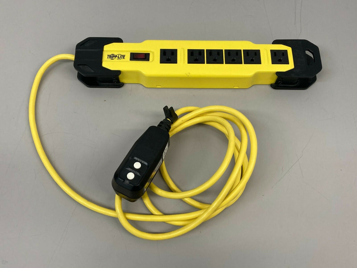 Tripp Lite Power It 6-Outlet Safety Power Strip w 9ft Cord and Clip TLM609GF