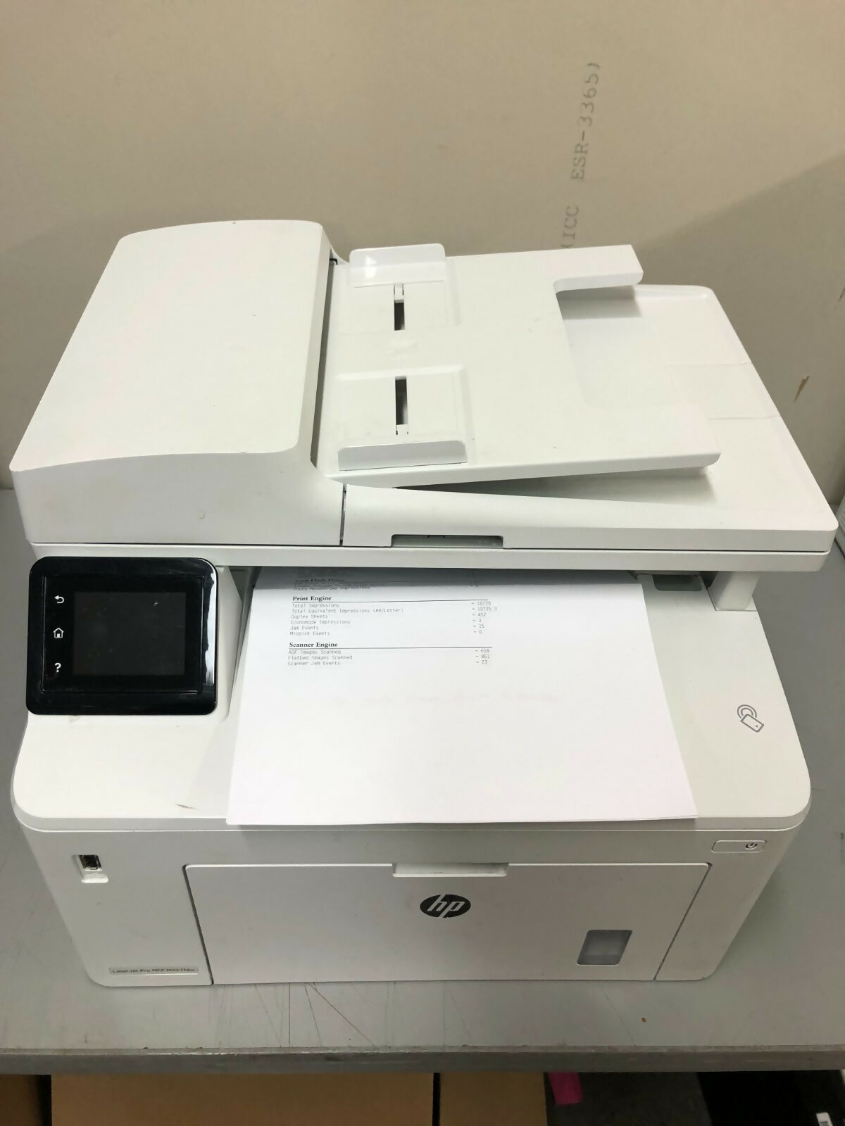 HP LaserJet M227fdn M227-fdn All-In-One Laser Printer Copy Scan 27k pgs