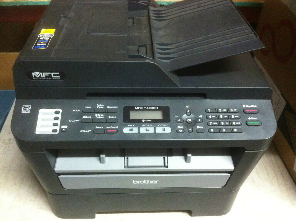 Brother MFC-7460DN All-In-One Laser Printer Copier FAX Complete 29k pgs working