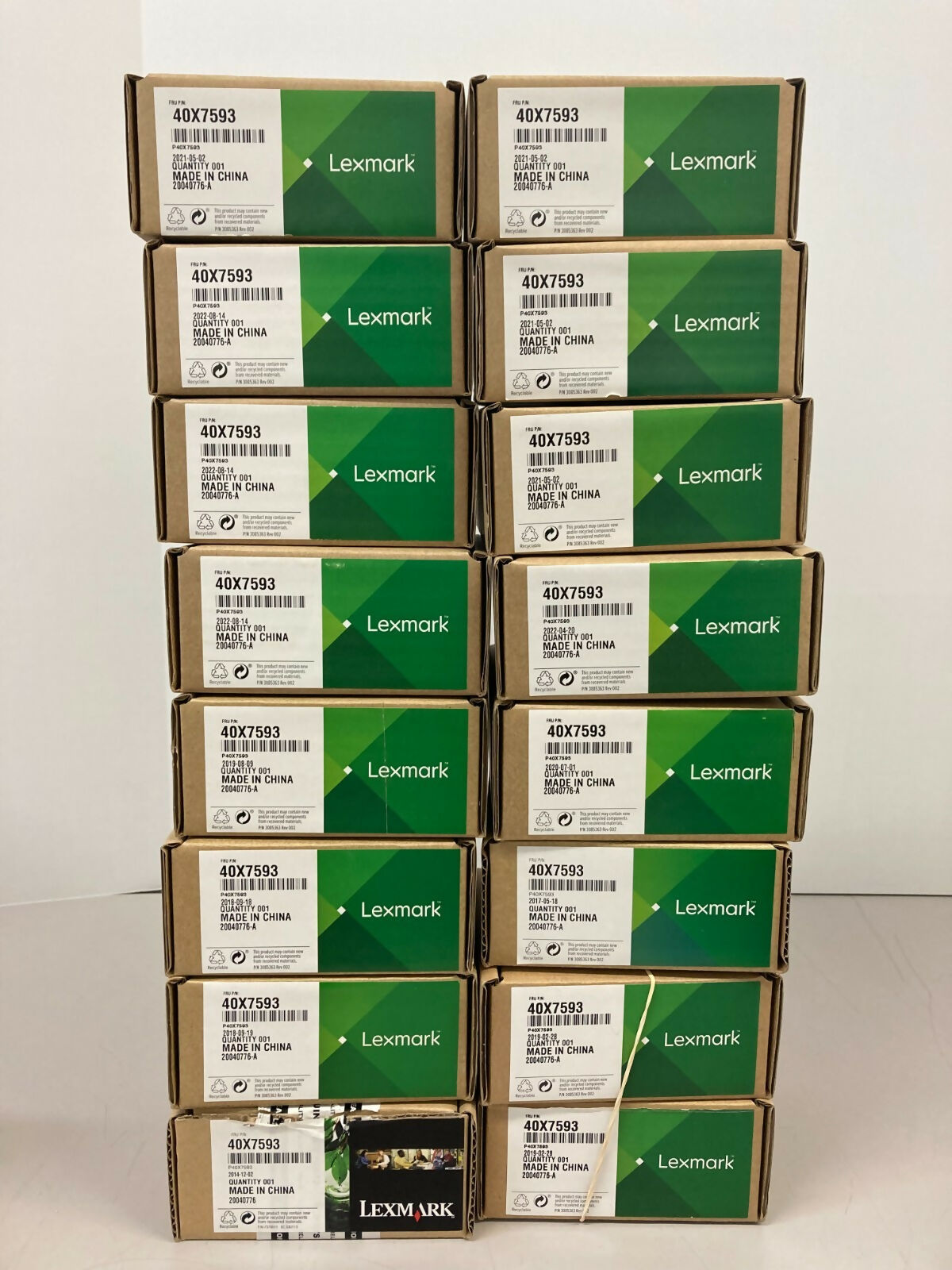 Lot of 16 New in Box Genuine Lexmark 40X7593 Pickup Rolls