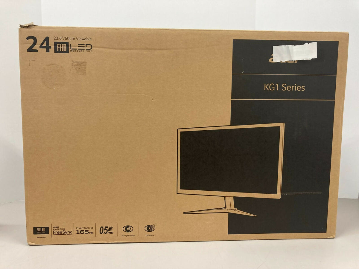 Acer KG241Q 23 8 LED LCD Computer Monitor 16 9 Black Red Display Screen