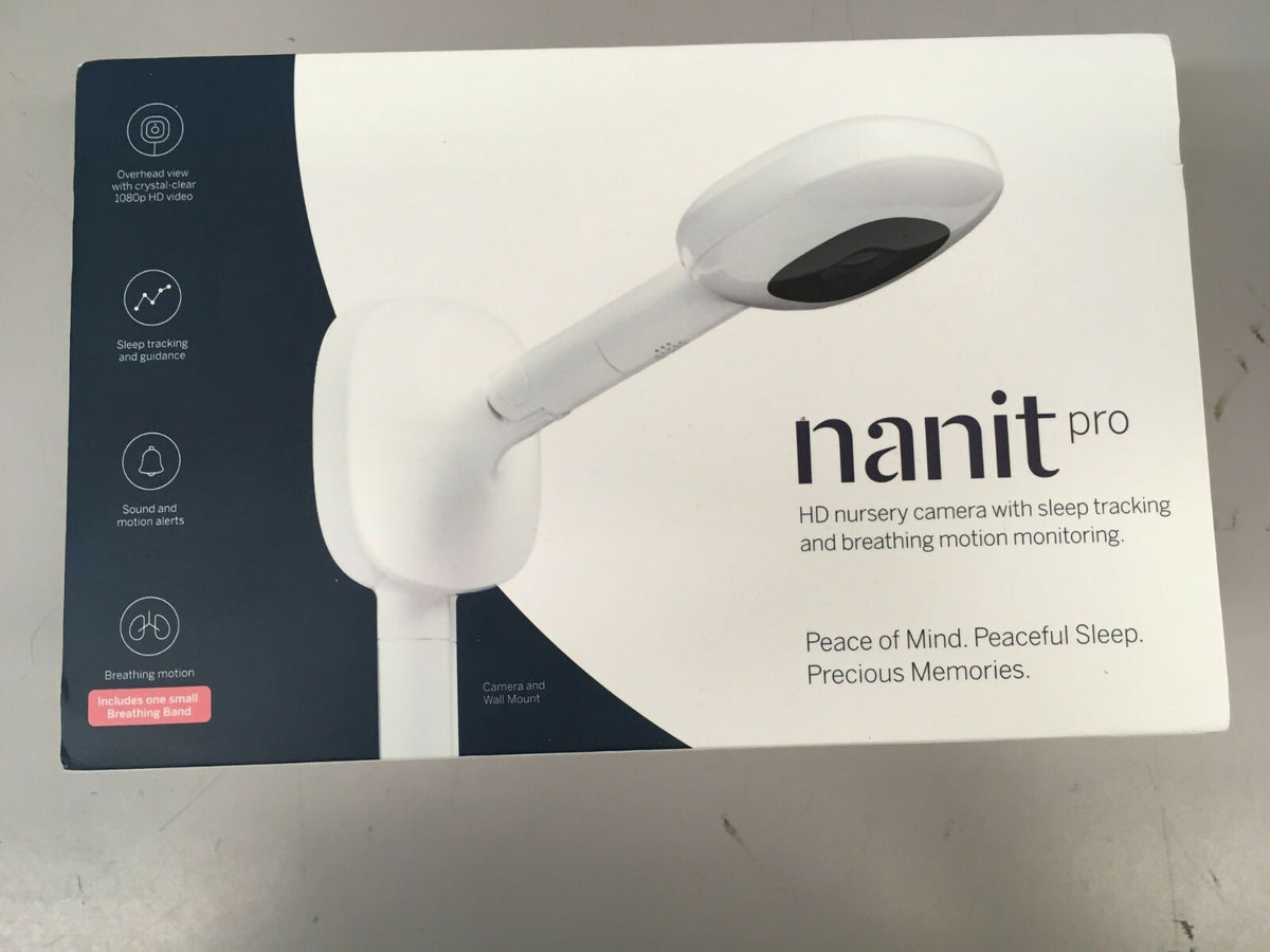 Nanit Pro Video Baby Monitor Wall Mount White Sleep Breathing Tracking open box