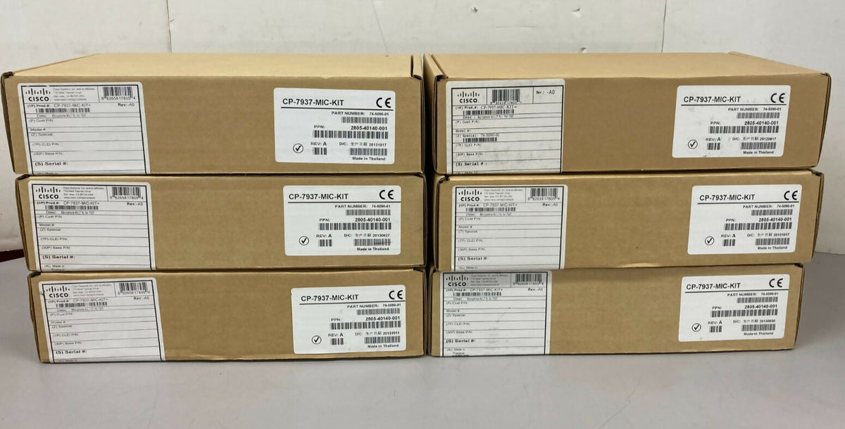 6 Cisco CP-7937-MIC-KIT Microphone Kit for Cisco Unified Conference Station 7937