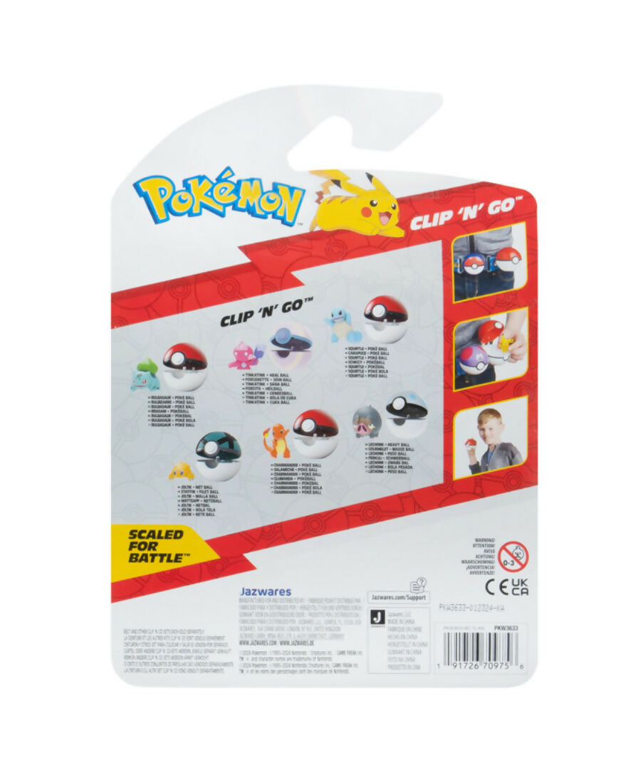 NEW Jazwares PKW3627 Pokemon Clip N Go JIGGLYPUFF plus MOON BALL Battle Figure