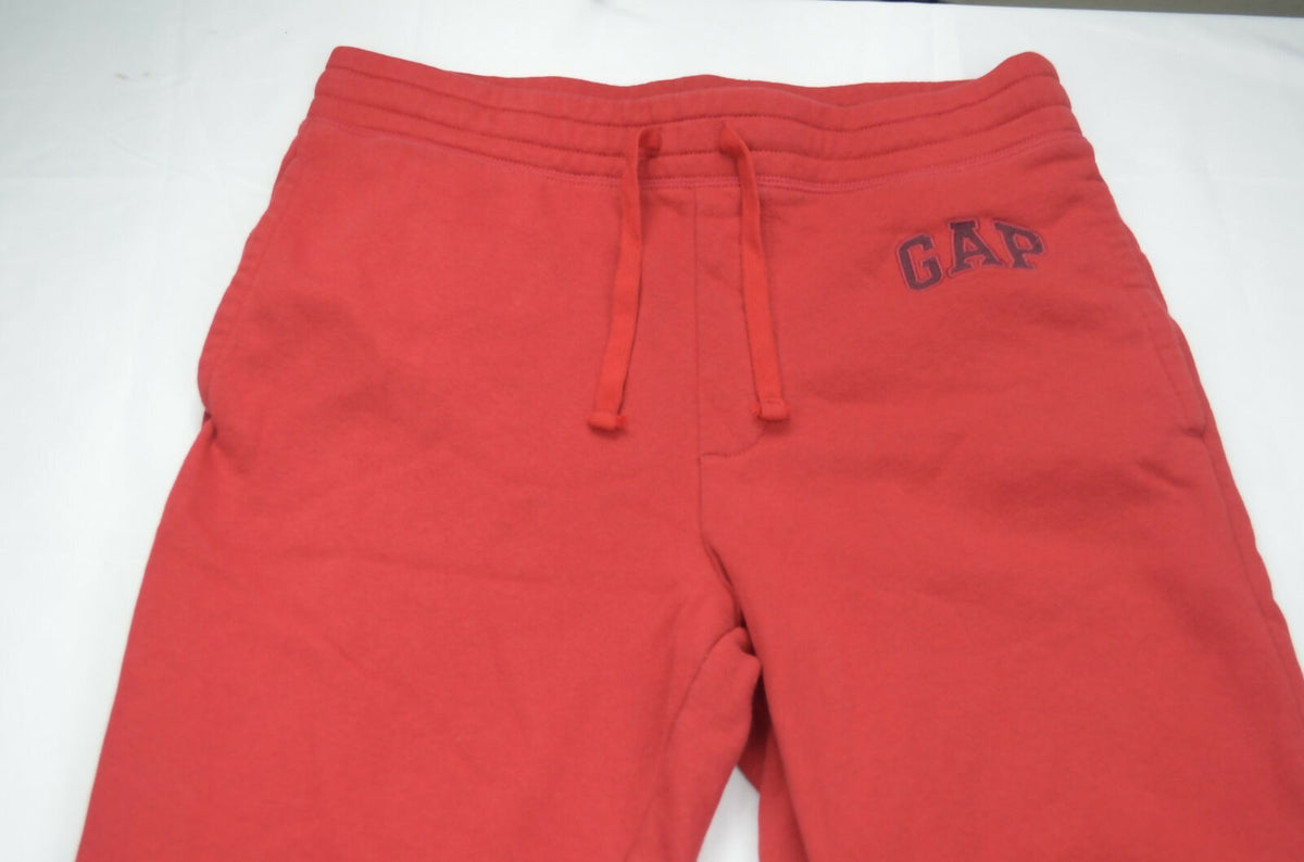 Gap Womens Red Fleece Tracksuit Set Hoodie Pants Size M Logo Pullover