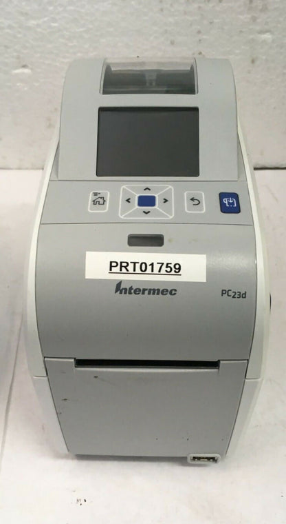 used INTERMEC PC23d Direct Thermal Barcode Label Printer with power supply