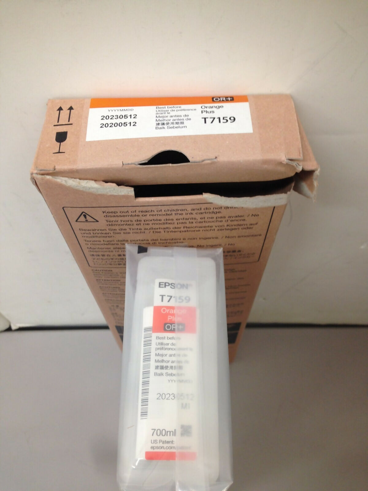 Genuine SEALED Epson T7159 Orange Plus 700ml Ink Cart for SC-S70670 70675 Ex5 23