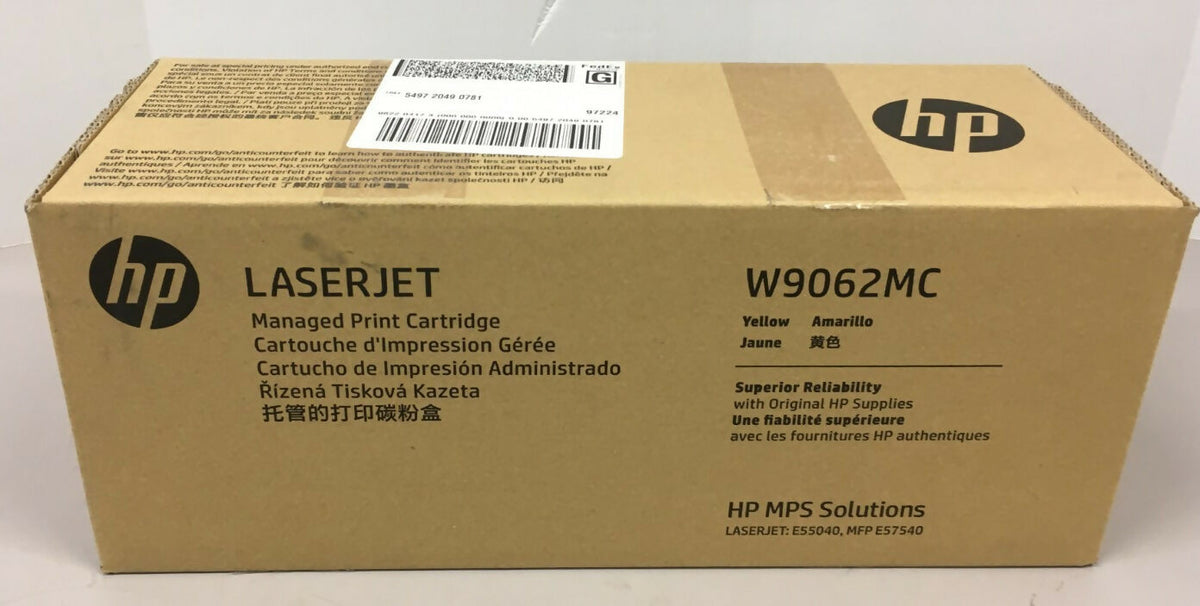 Genuine HP LaserJet W9062MC Yellow Managed Toner Cartridge