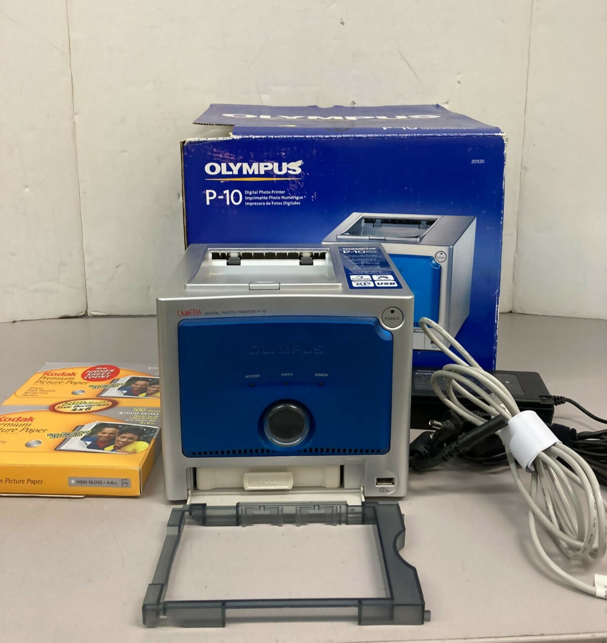 Olympus P-10 Digital Photo Printer 4x6 Prints Camedia 201120 - Open Box