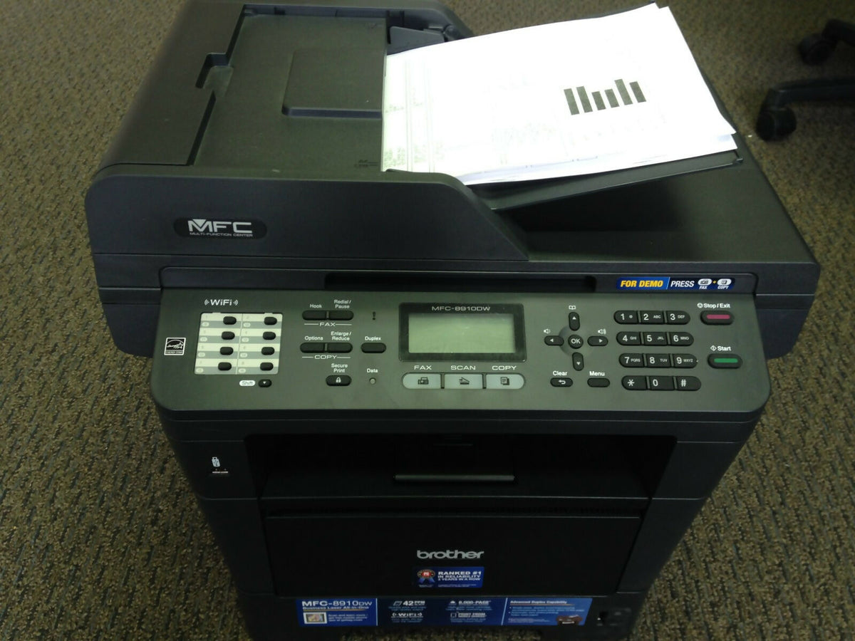 Brother MFC-8910DW All-In-One Laser FAX Copier Printer Duplex Network 64k pages