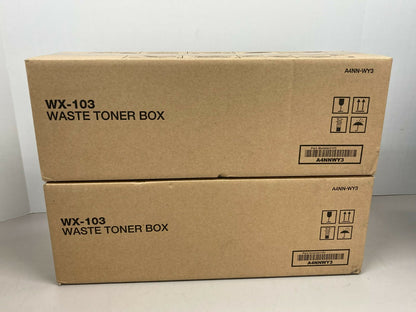 Lot of 2 New Genuine Konica Minolta WX-103 Waste Toner Box Container A4NN-WY3