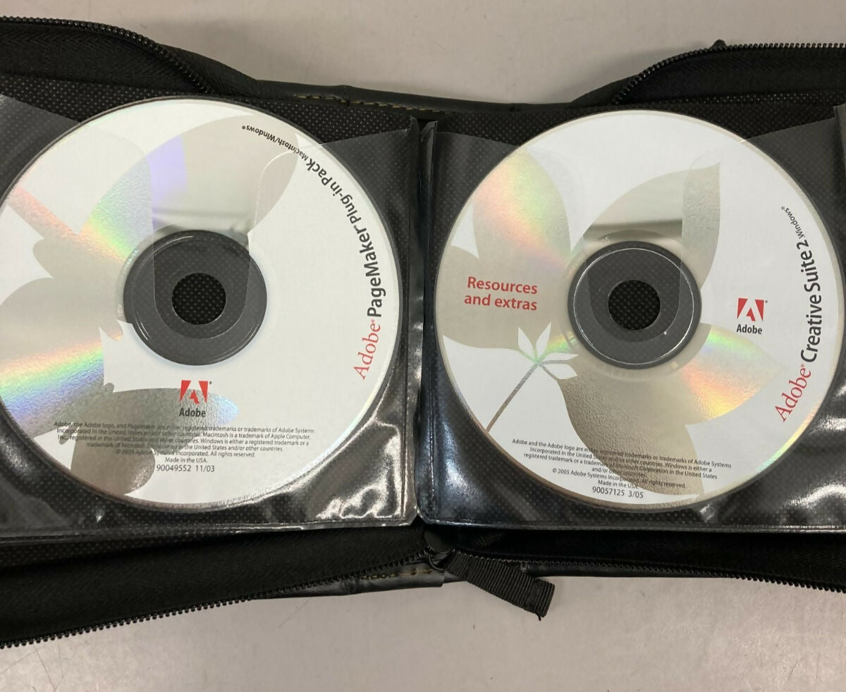Lot of 26 Adobe Discs - Creative Suite Premiere Video Collection others w ke