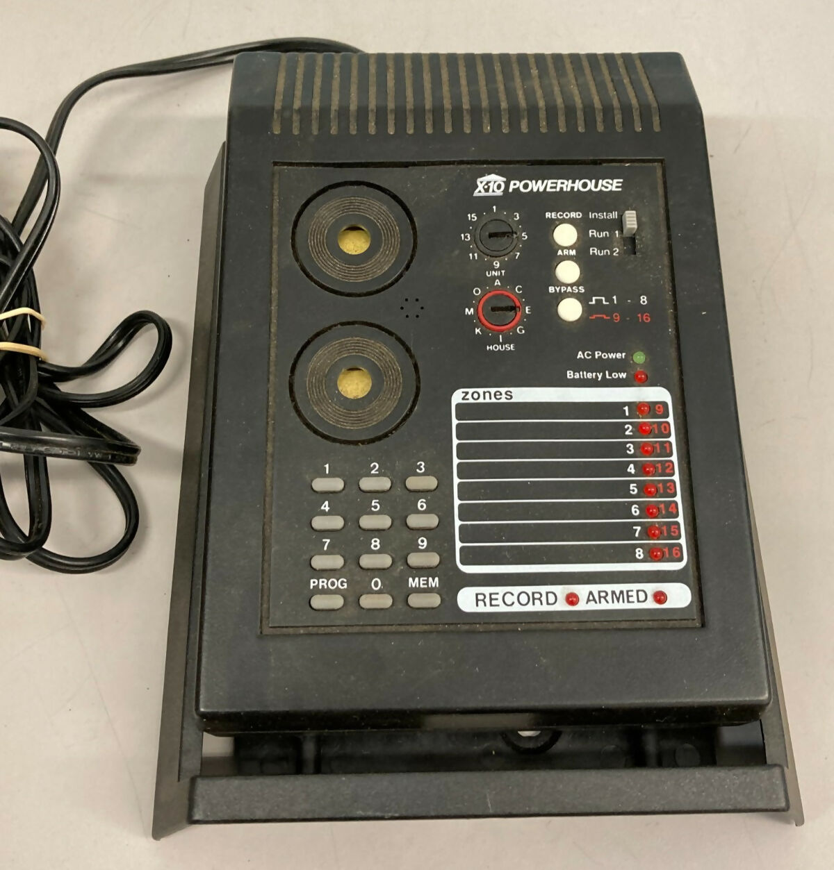 Powerhouse X-10 PS561 Personal Voice Dialer Home Security Console Base Unit A7