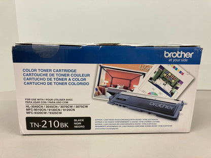 Genuine Brother TN-210BK Black Toner Cartridge -New Opened Bag