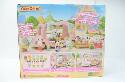 Calico Critters Ice Cream Van Play Set NEW Playset 30 Play Pieces Included NEW