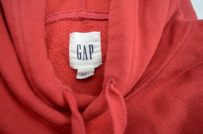Gap Womens Red Fleece Tracksuit Set Hoodie Pants Size M Logo Pullover