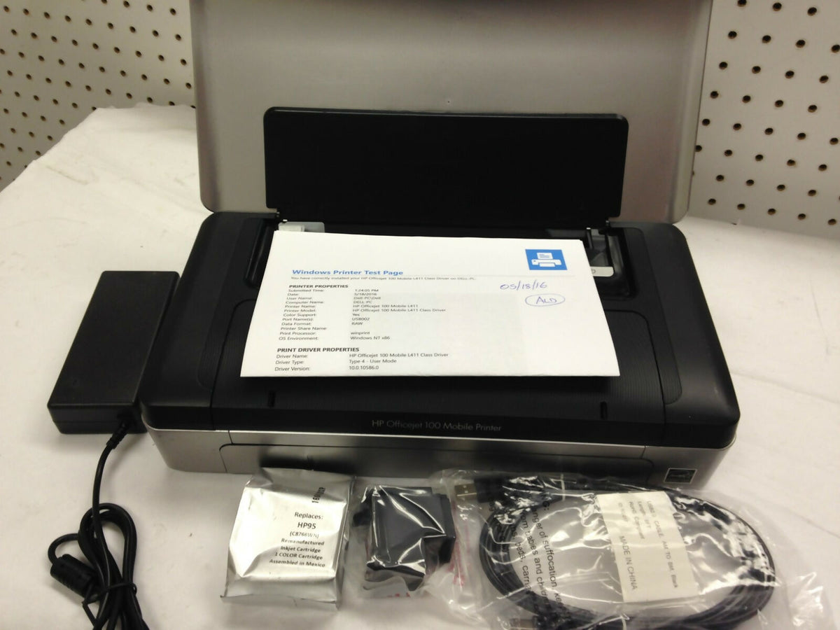 HP Officejet 100 Mobile Laptop Color Printer CN551a Working Complete