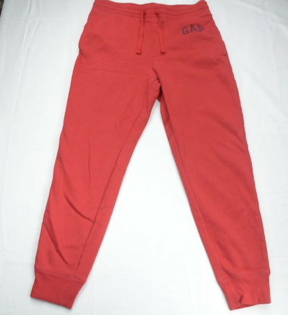 Gap Womens Red Fleece Tracksuit Set Hoodie Pants Size M Logo Pullover