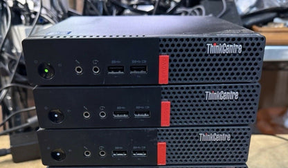 LOT of 3 - LENOVO ThinkCentre M900 USFF i7-6700T 4GB RAM 256GB SSD NoPower