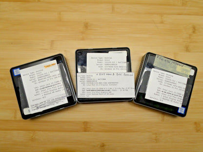 Lot of 3 INTEL NUC 7 i5-7260U no RAM SSD power adapters incl NUC7i5BNK
