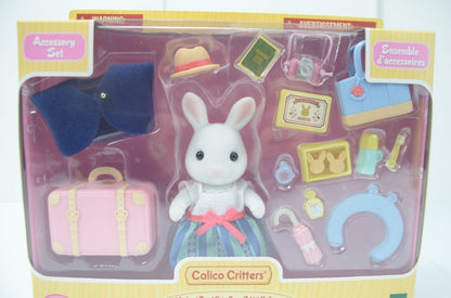 Calico Critters Weekend Travel Set Snow Rabbit Mom Brand New