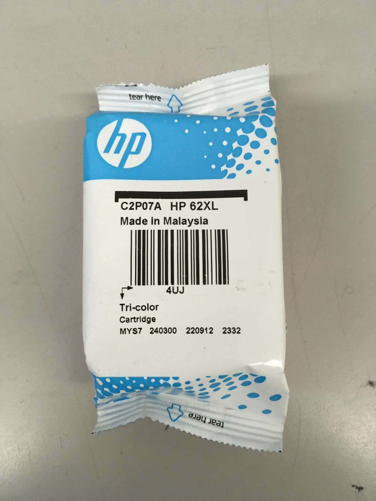 Genuine HP 62XL Tri-Color Ink