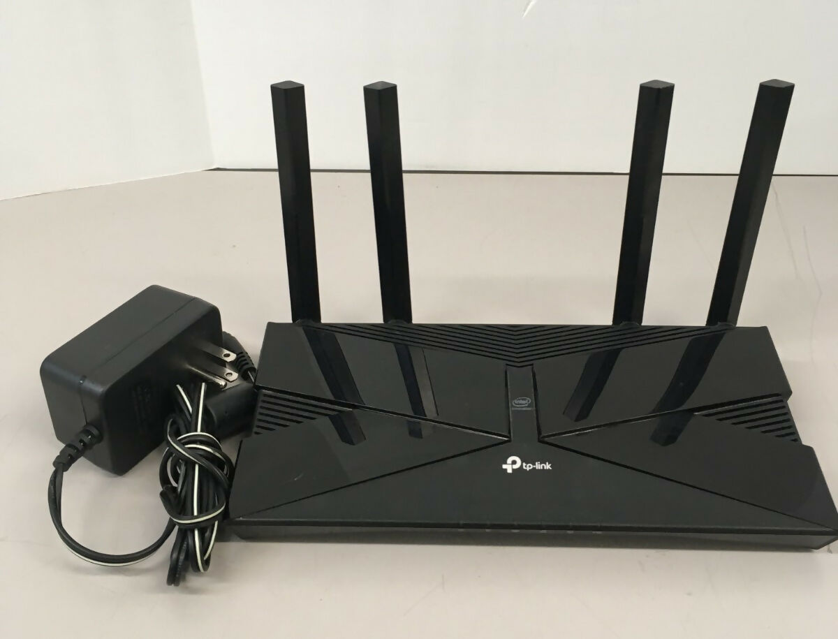 Archer AX50 AX3000 Dual Band Gigabit Wi-Fi 6 Router Black USED