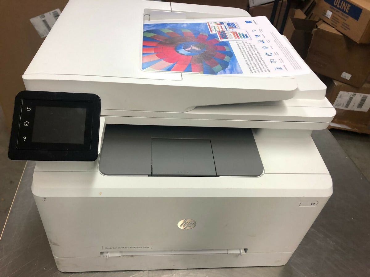 HP Color LaserJet MFP M283fdw All-In-One Wireless Laser Printer Copier 60k pgs