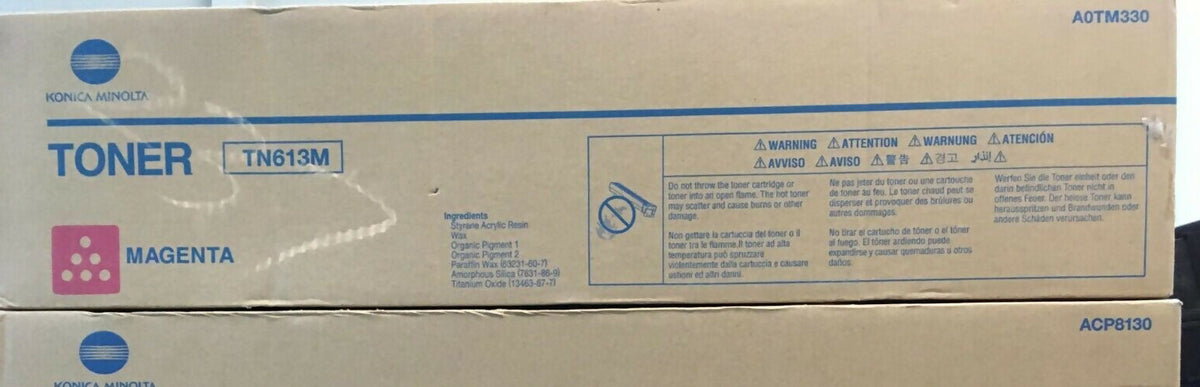 Toner TN613M magenta toner Konica Minolta new in box