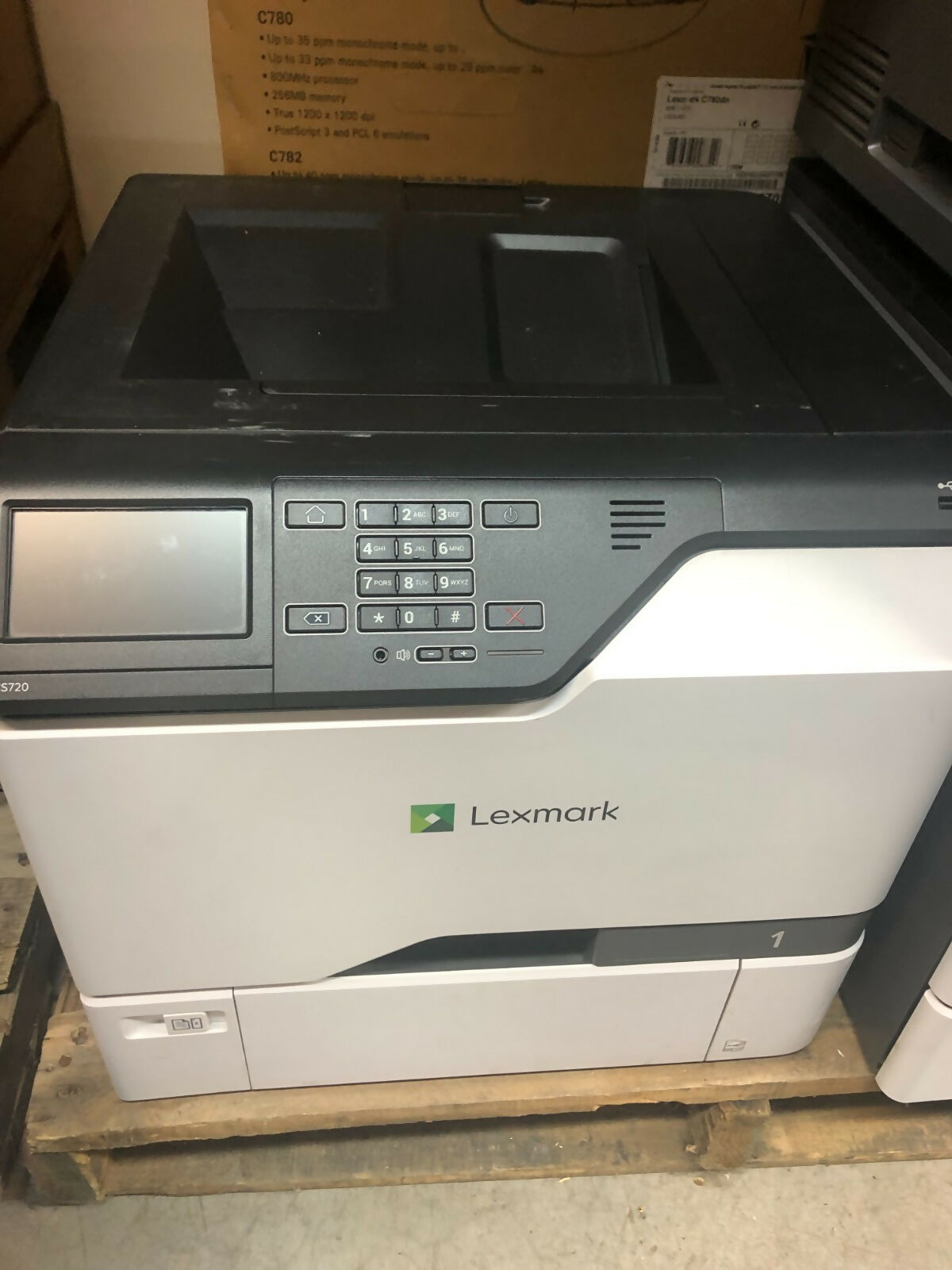 Lexmark CS720 CS720de 40C9100 Color Duplex Laser Printer - 129k pages complete