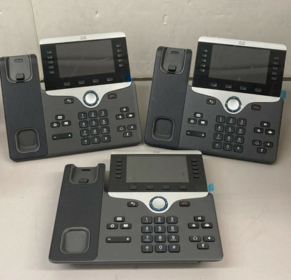 Lot of 3 CISCO IP Phone Series 8800 Model CP-8861 - Only Phones Stands