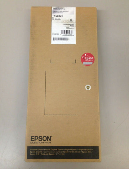 Genuine OEM Epson T45LB20 Metallic Silver 500ml Ink for SC-S80600L Exp 8 2022