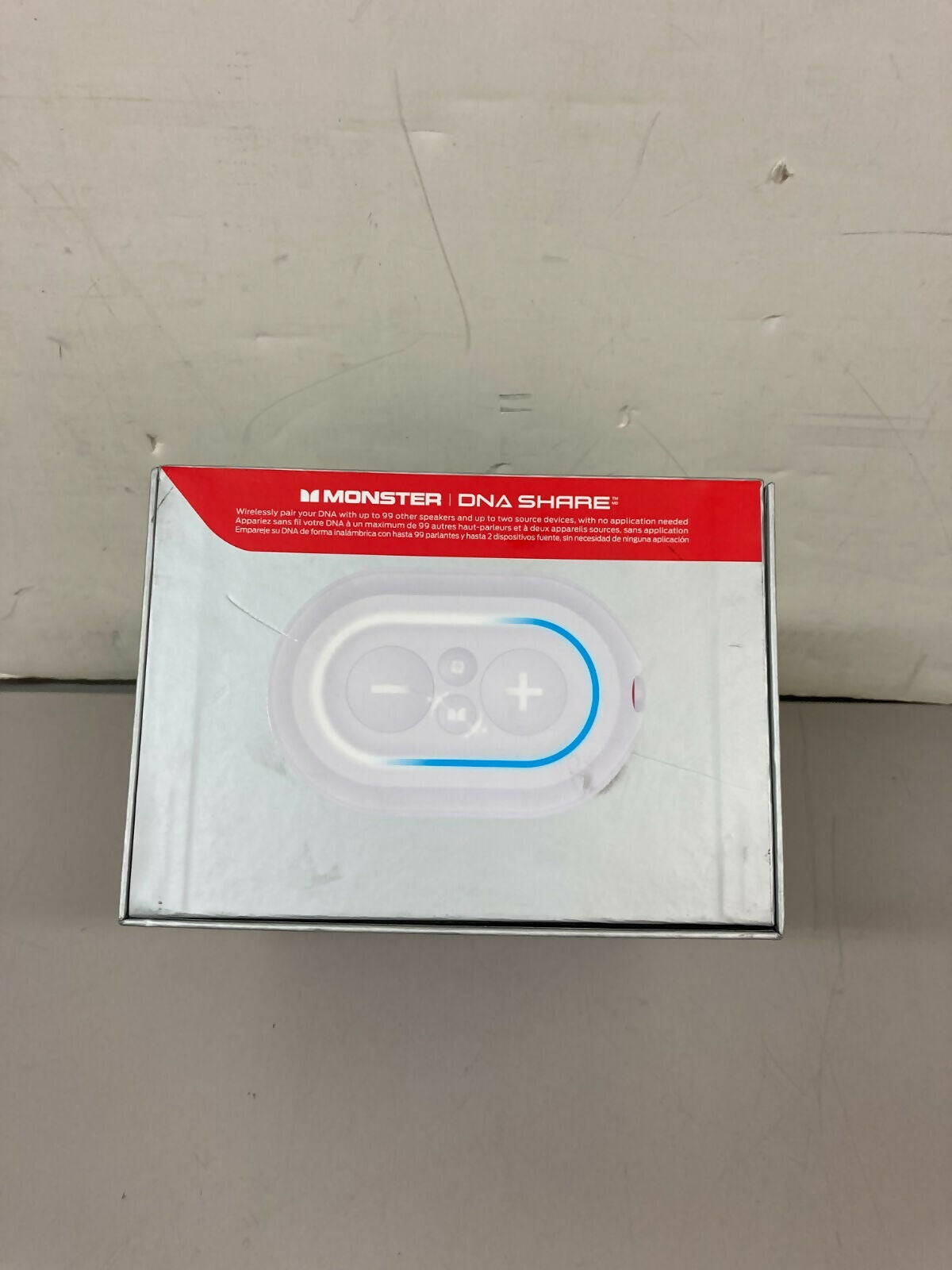 Monster DNA ONE Portable Bluetooth Speaker with Qi Wireless Charging - White