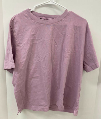 J CREW Boyfriend Jersey Relaxed Cropped T-Shirt In Violet Mist Size XXL