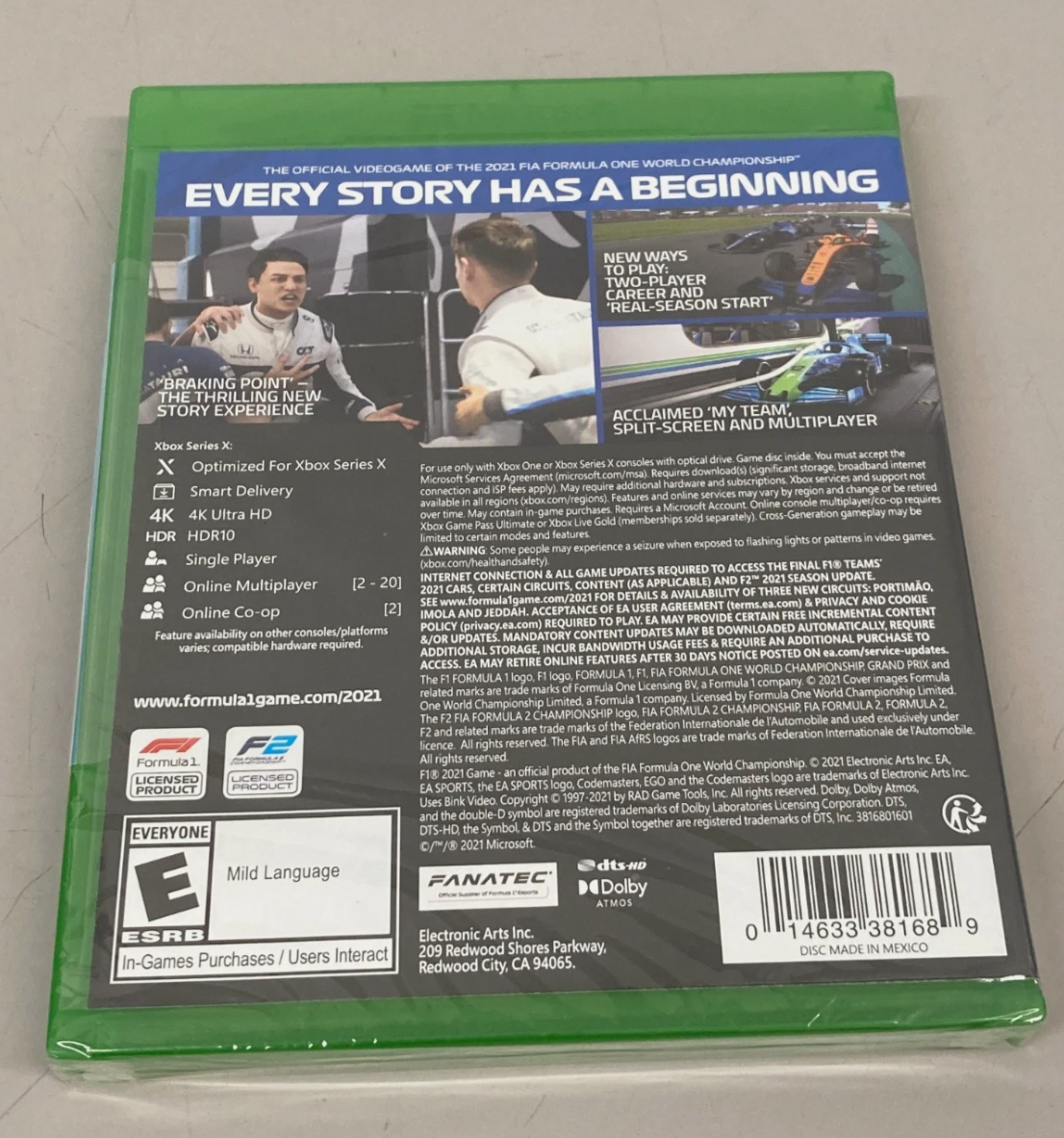 F1 2021 Xbox Series X Xbox One Formula 1 Racing Game Brand New Sealed