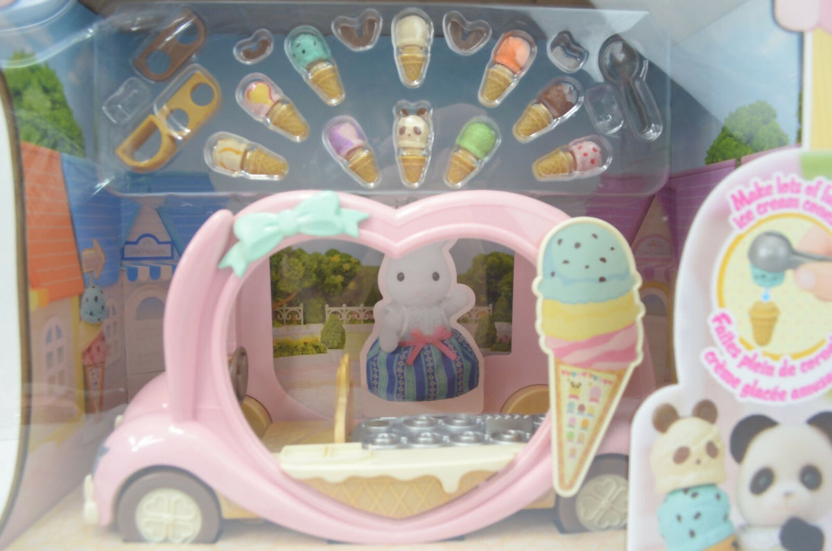Calico Critters Ice Cream Van Play Set NEW Playset 30 Play Pieces Included NEW
