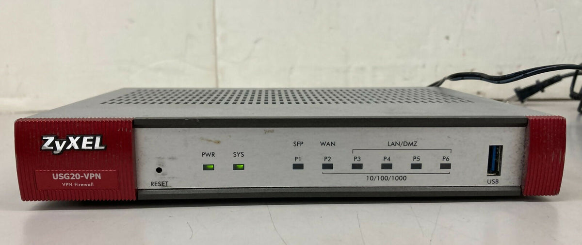 Zyxel ZyWall USG20-VPN 5 Port VPN Firewall w power adapter