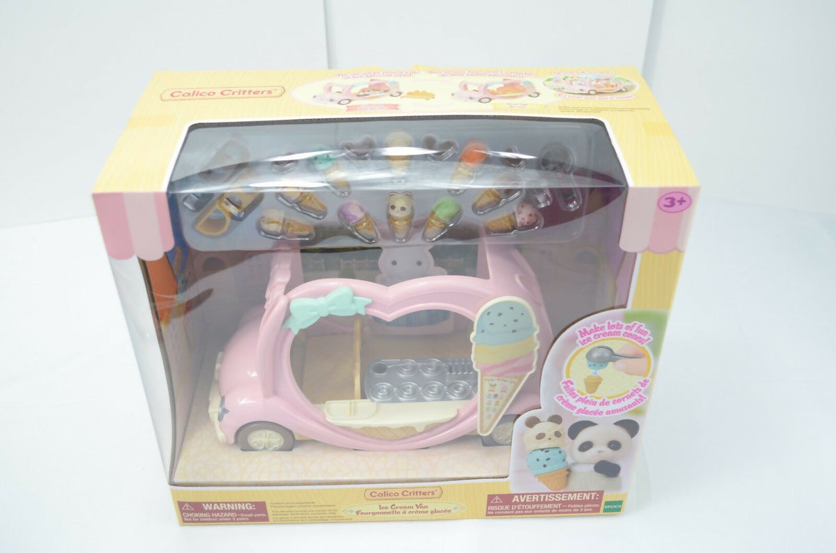Calico Critters Ice Cream Van Play Set NEW Playset 30 Play Pieces Included NEW