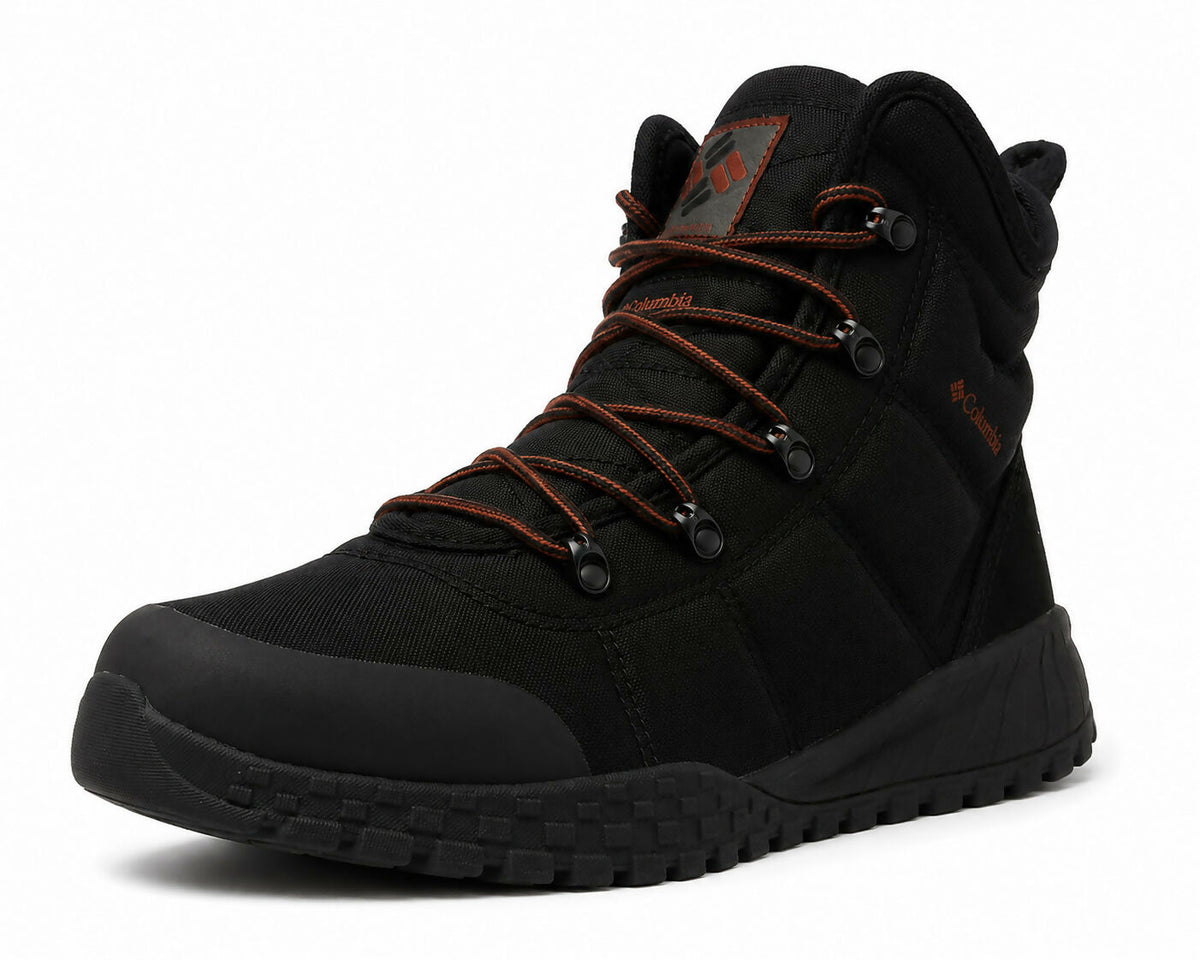 Columbia Mens Fairbanks Omni-Heat Waterproof Hiking Boots Black Size 8 5