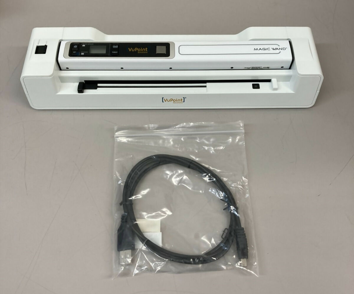 VuPoint Magic Wand Portable Handheld Scanner PDS-ST450-VP - White