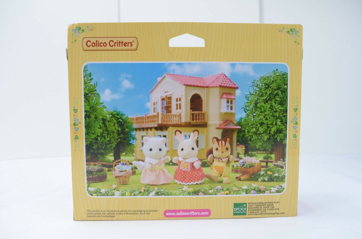 Authentic Sylvanian Calico Critters Milk Rabbit Family Set CC90723 - NEW