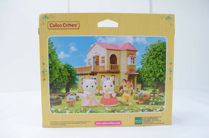 Authentic Sylvanian Calico Critters Milk Rabbit Family Set CC90723 - NEW