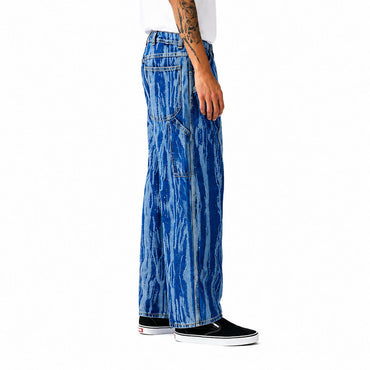 Levis Skateboarding Carpenter Jeans Men 33x29 Acid Wash Baggy Wide Leg Cropped
