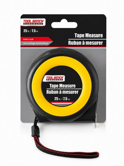 Tool Bench Tape Measure 25 ft - 7 5 m