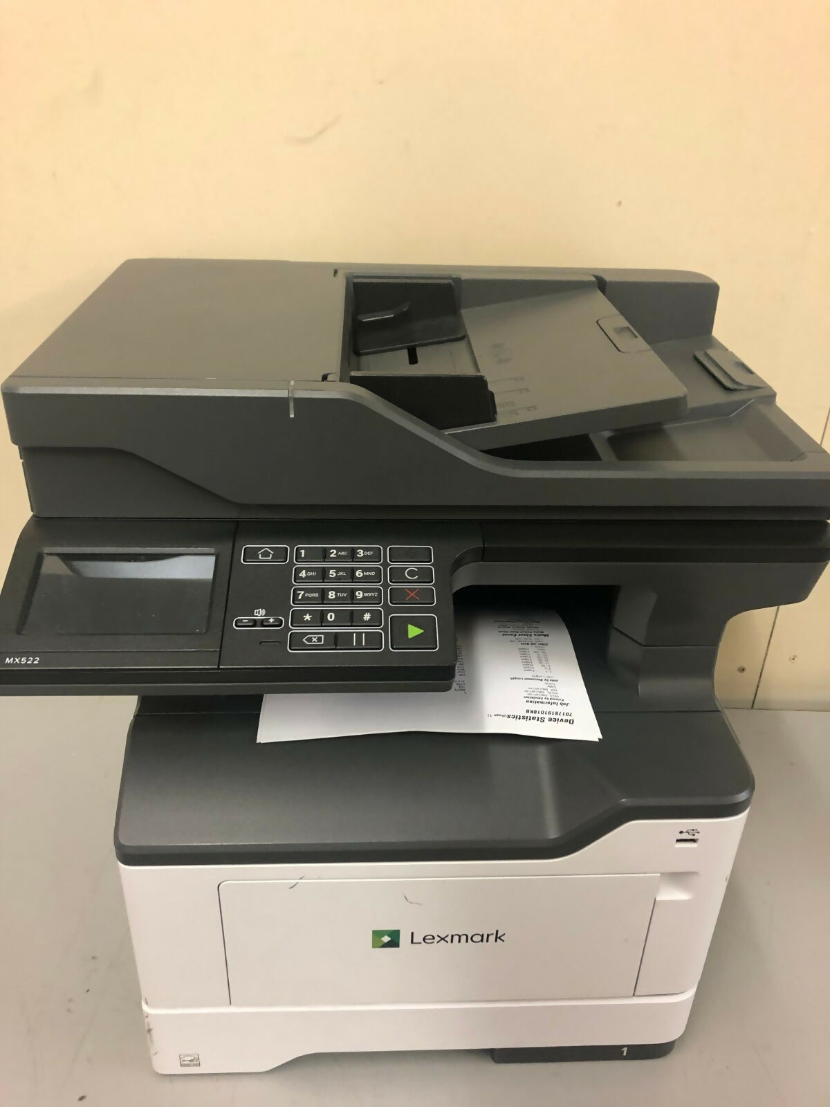 Lexmark MX522-adhe All-In-One Network Printer Copier 46ppm 148k Nice