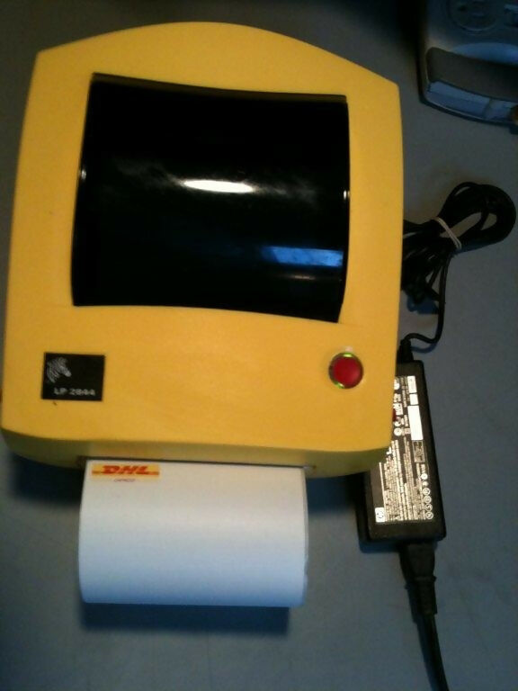 Zebra Eltron DHL Yellow LP 2844 Thermal Label Printer LP2844 120627-061