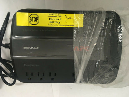 APC BE650G Battery Backup 650VA 390W UPS Surge Protector 8 Outlets - Open Box