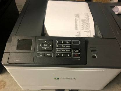 Lexmark CS421dn Color Network Laser Printer 25PPM 42C0030 10k pages Complete