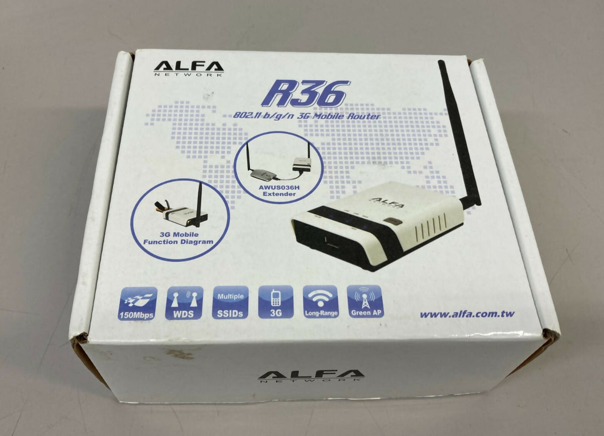 ALFA Network R36 802 11 b g n 3G Mobile Router NEW